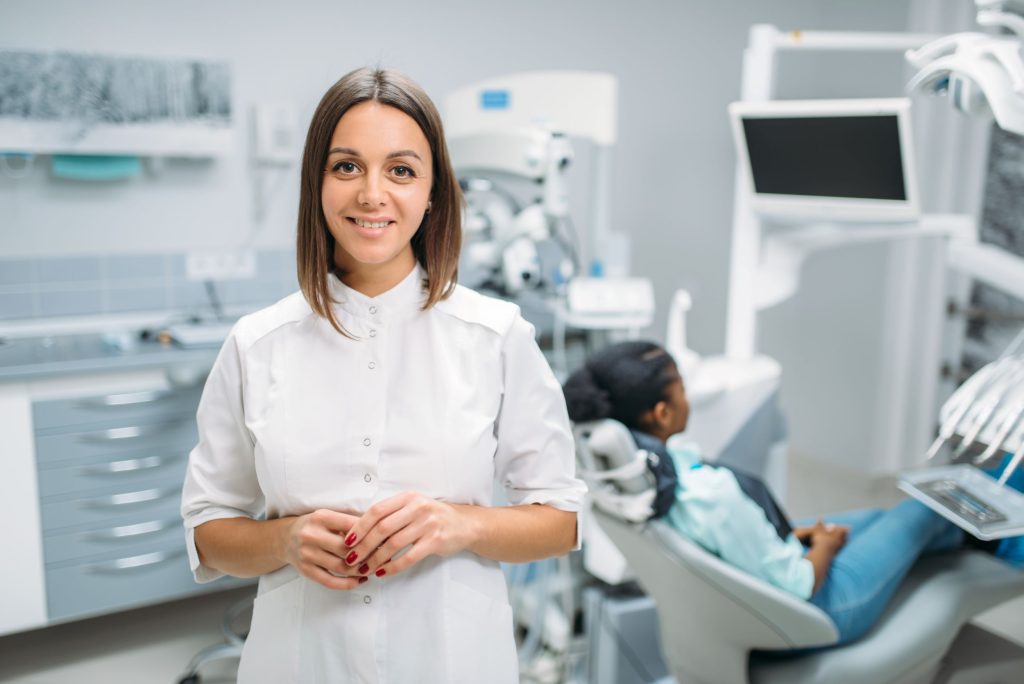 Female dentist